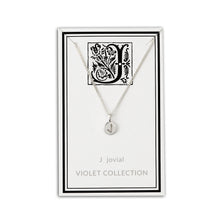 Load image into Gallery viewer, J - Jovial - Little Letter Tag Necklace