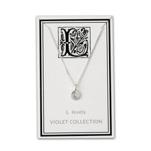 Load image into Gallery viewer, L - Lovely - Little Letter Tag Necklace