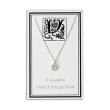 Load image into Gallery viewer, Y - Youthful - Little Letter Tag Necklace