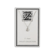 Load image into Gallery viewer, Z - Zippy - Little Letter Tag Necklace