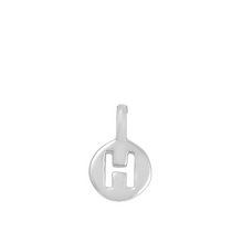 Load image into Gallery viewer, H - High-Spirited - Little Letter Tag Necklace