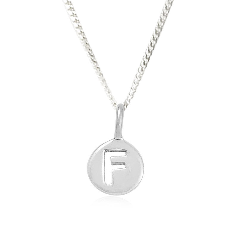 F - Fashionable - Little Letter Tag Necklace