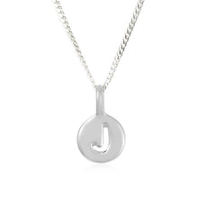 Load image into Gallery viewer, J - Jovial - Little Letter Tag Necklace