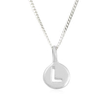 Load image into Gallery viewer, L - Lovely - Little Letter Tag Necklace