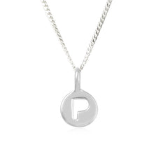 Load image into Gallery viewer, P - Peaceful - Little Letter Tag Necklace