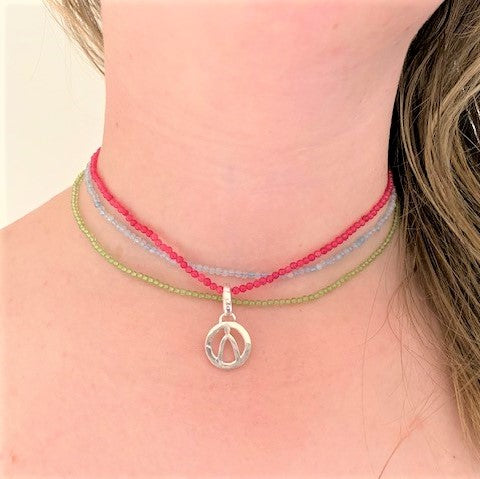 Pink Jade Choker - just one available