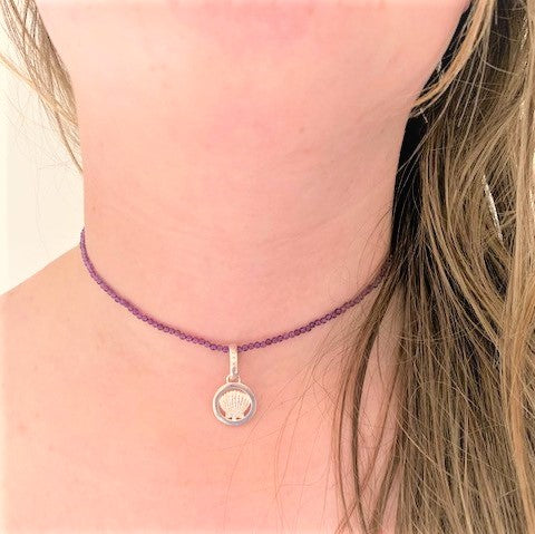 Amethyst Choker  2mm - just one available