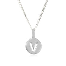 Load image into Gallery viewer, V - Visionary - Little Letter Tag Necklace