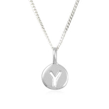 Load image into Gallery viewer, Y - Youthful - Little Letter Tag Necklace