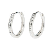 Load image into Gallery viewer, Beaded Hoop 925 Sterling Silver Earrings
