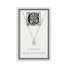 Load image into Gallery viewer, G - Gorgeous - Little Letter Tag Necklace
