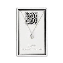 Load image into Gallery viewer, J - Jovial - Little Letter Tag Necklace
