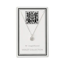 Load image into Gallery viewer, M - Magnificent - Little Letter Tag Necklace
