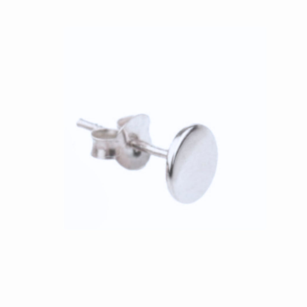 Flat Coin Earring Studs