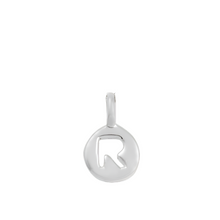 Load image into Gallery viewer, R - Rosy - Little Letter Tag Necklace
