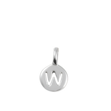 Load image into Gallery viewer, W - Warm-Hearted - Little Letter Tag Necklace
