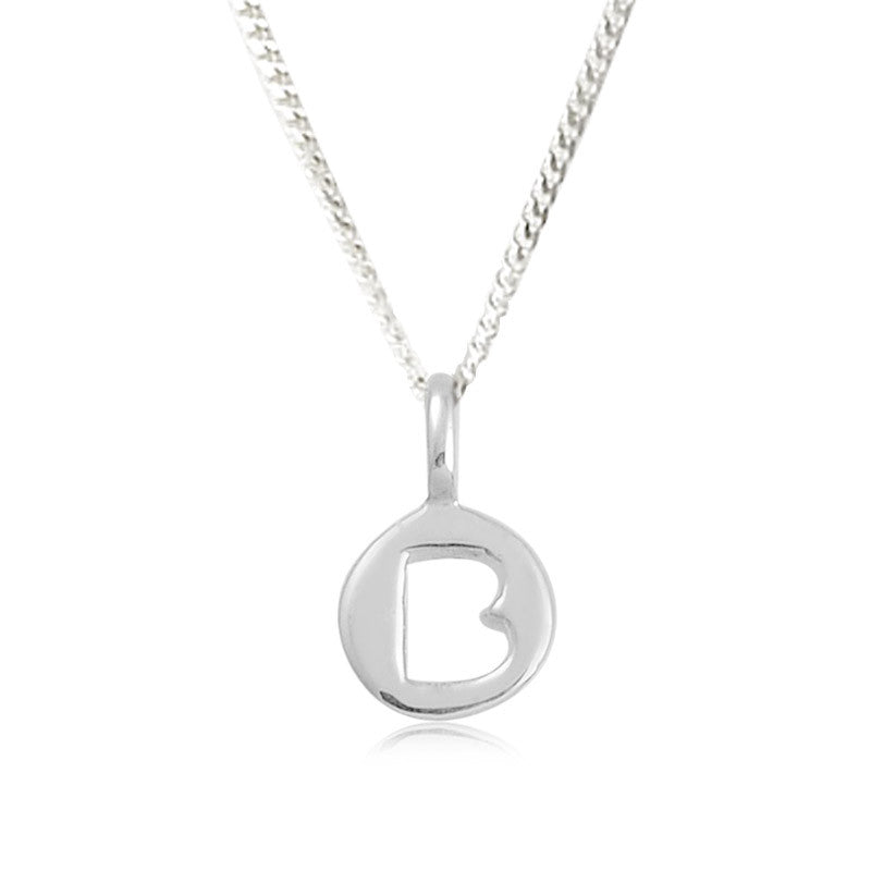B - Blissful - Little Letter Tag Necklace