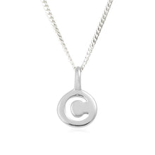 Load image into Gallery viewer, C - Charming - Little Letter Tag Necklace
