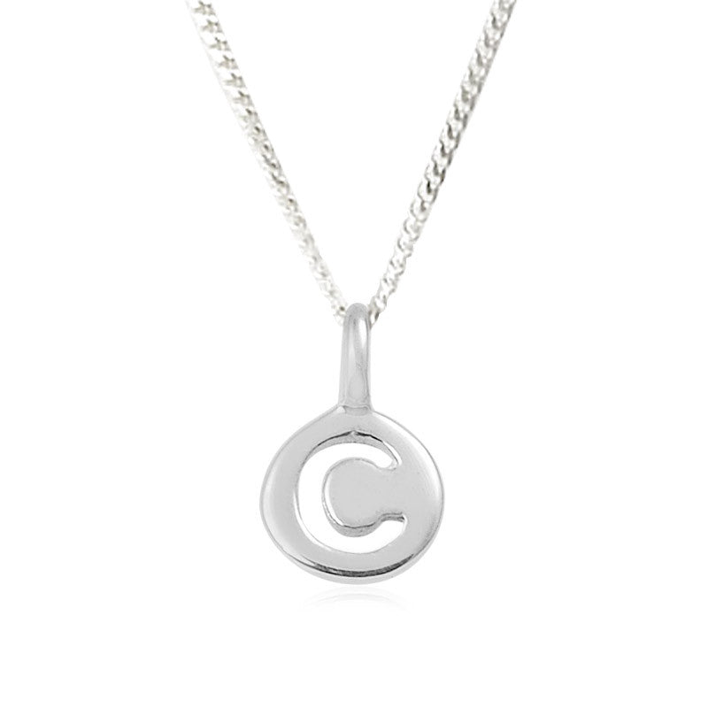 C - Charming - Little Letter Tag Necklace