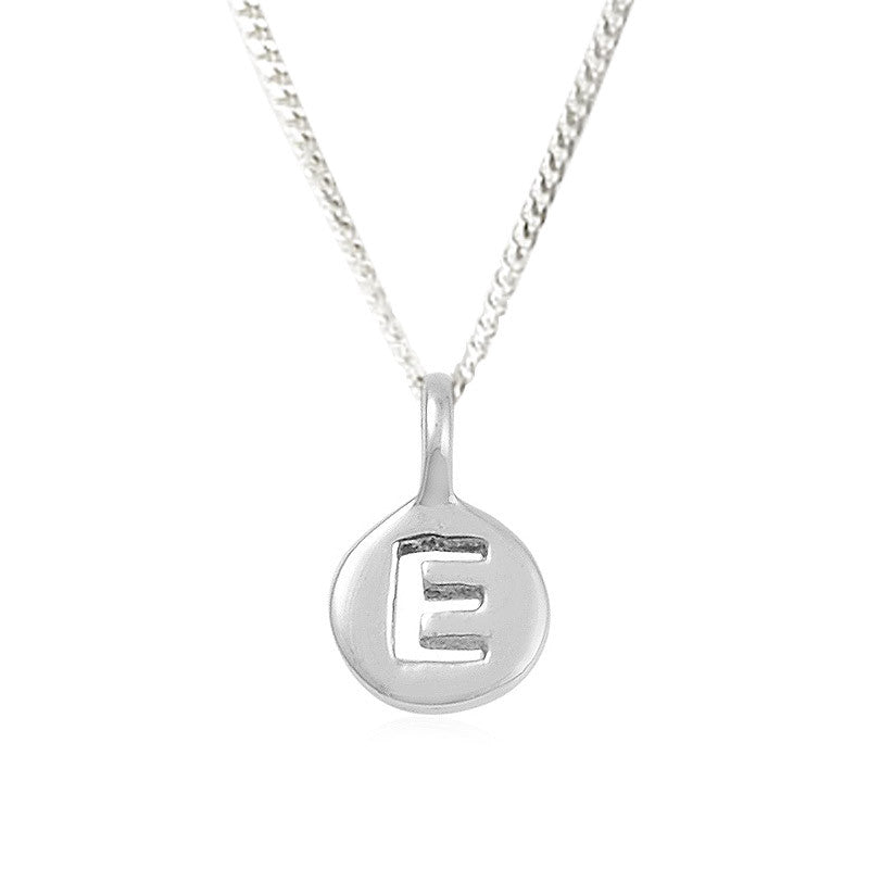 E - Excellent - Little Letter Tag Necklace
