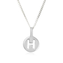 Load image into Gallery viewer, H - High-Spirited - Little Letter Tag Necklace

