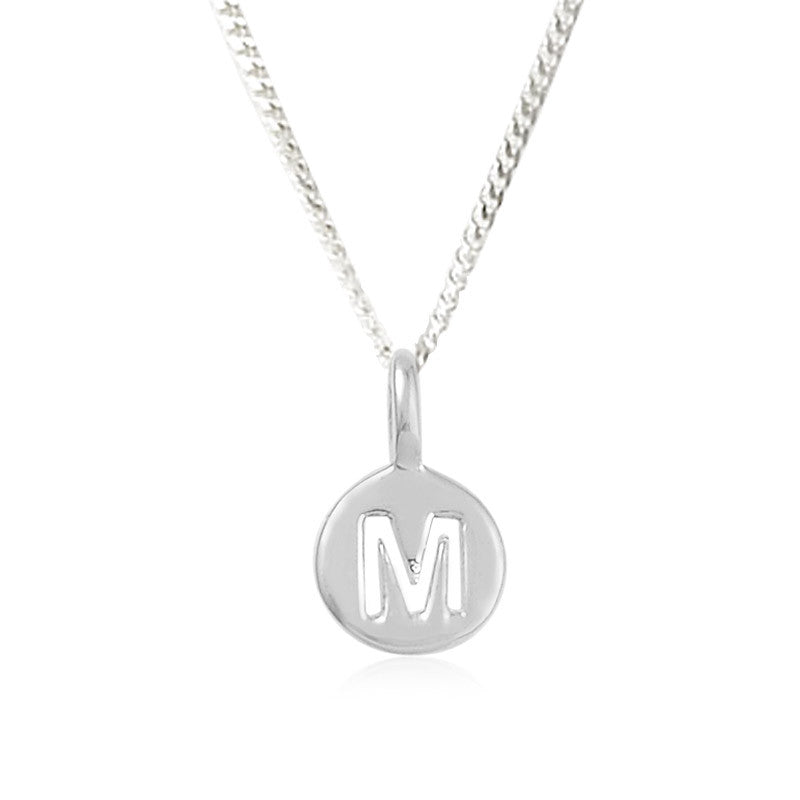 M - Magnificent - Little Letter Tag Necklace