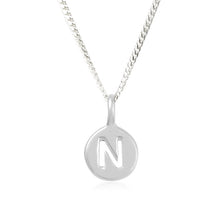 Load image into Gallery viewer, N - Natural - Little Letter Tag Necklace
