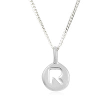 Load image into Gallery viewer, R - Rosy - Little Letter Tag Necklace
