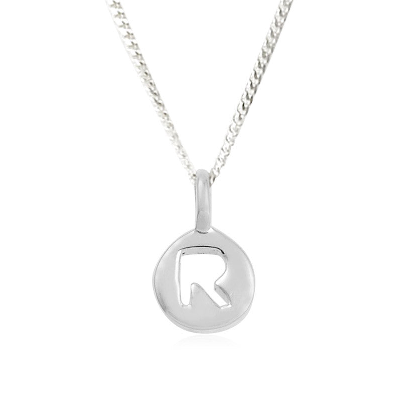 R - Rosy - Little Letter Tag Necklace