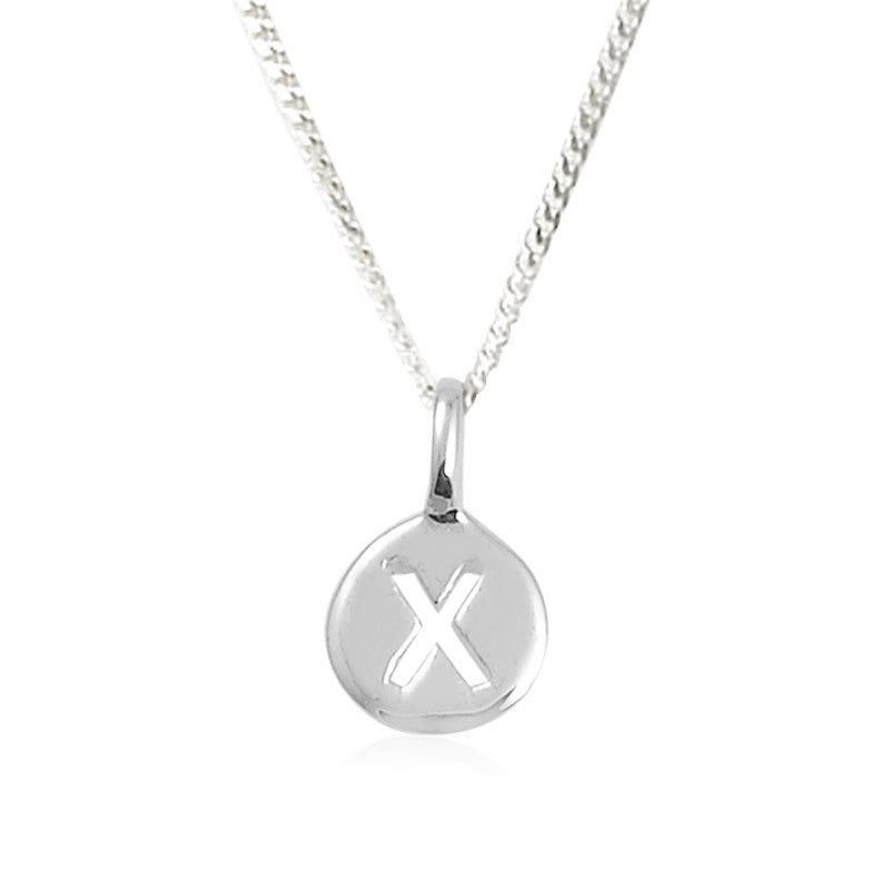 X - xox - Little Letter Tag Necklace