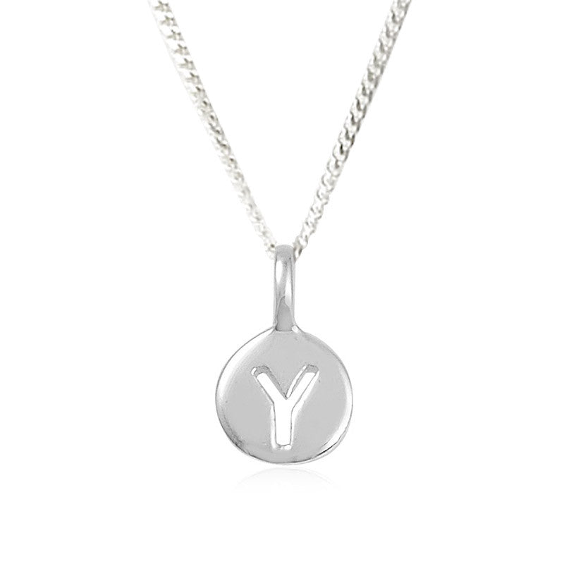 Y - Youthful - Little Letter Tag Necklace